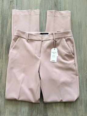 Express Women’s Tailored Light Pink Super-soft Twill Trousers 6R